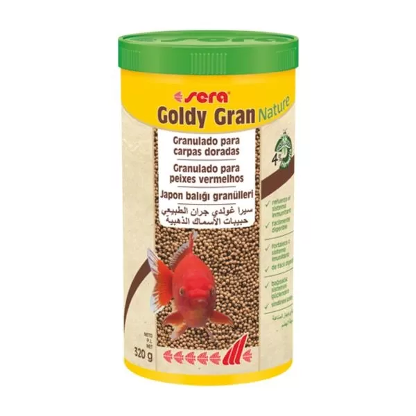 Sera Balık Yemi Goldy Gran Nature 50 ml Japon Balığı Granül
