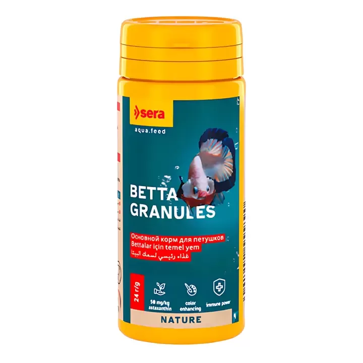 Sera Balık Yemi Bettagran Nature 50 ml Betta Balıkları İçin Granül