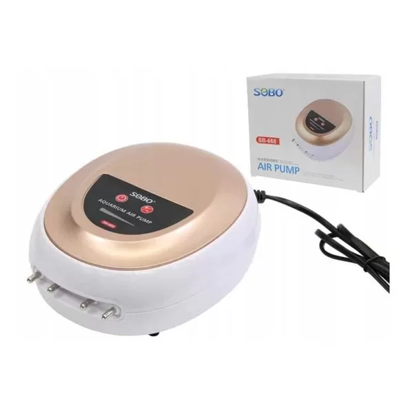 Sobo 2 Çıkışlı Hava Motoru SB-268 2W 3 L/dk | Akvaryum Hava Motoru