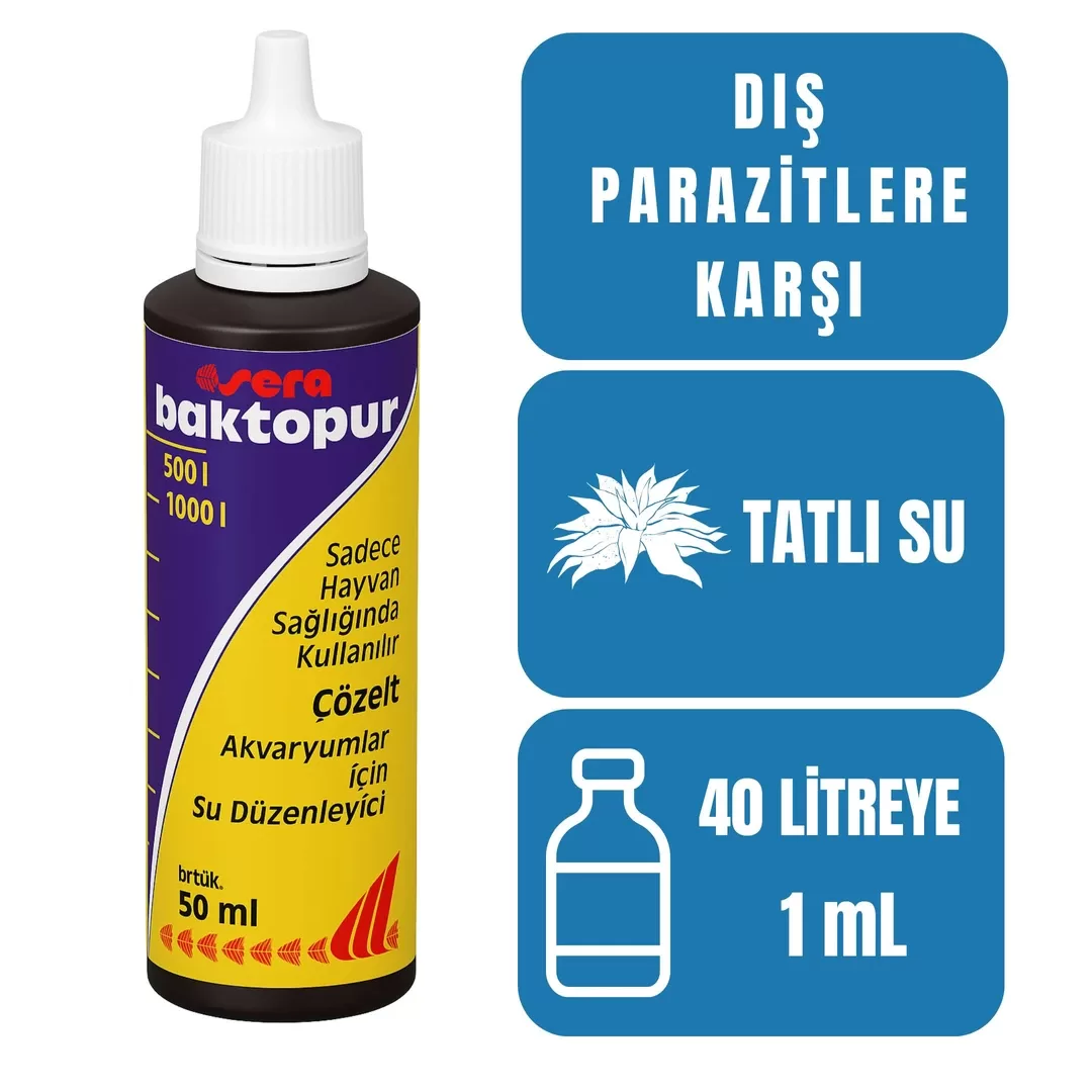 Sera Baktopur 50 ml | Balık İlacı