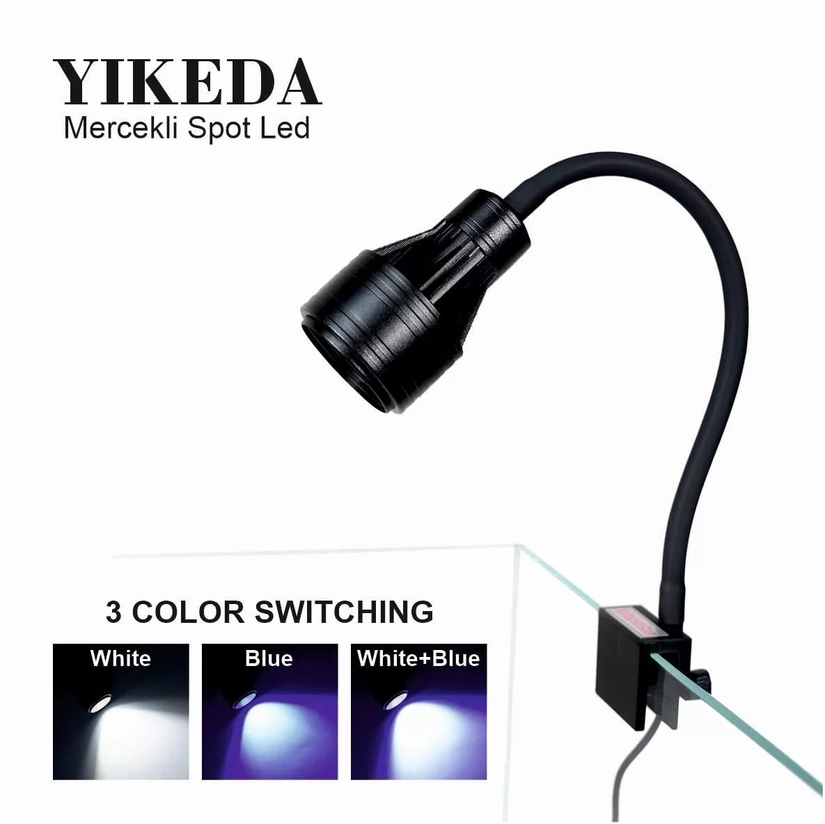 Yıkeda Mercekli Spot Akvaryum LED 16.8W | Ayarlanabilir Açılı Aydınlatma