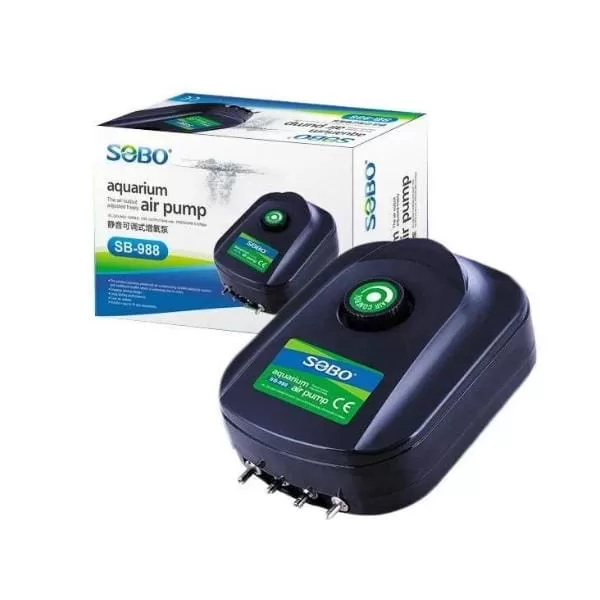 Sobo 4 Çıkışlı Akvaryum Hava Motoru SB-988 12W 4x4Lt/Min